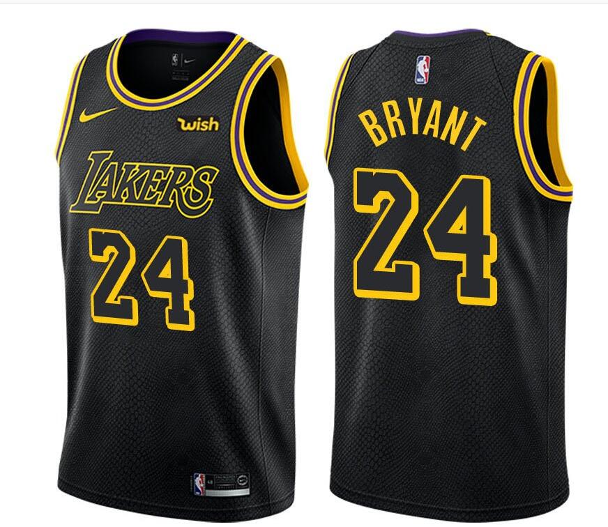 Mens Kobe Bryant Lakers #24 city jersey black NBA Jerseys->nba hats->Sports Caps